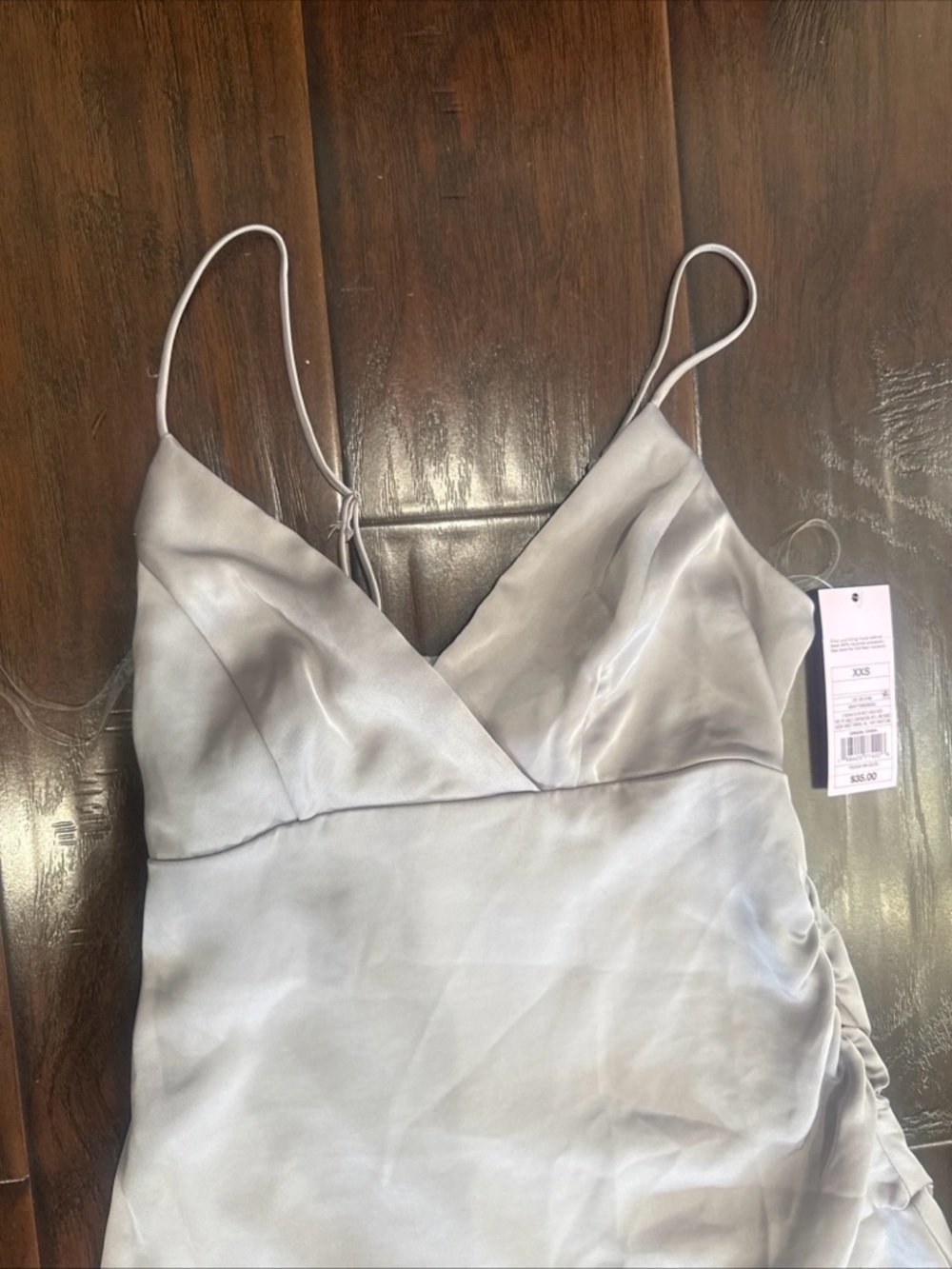 Wild Fable Dress Women's Long Silver Shimmer Size XXS NWT….279